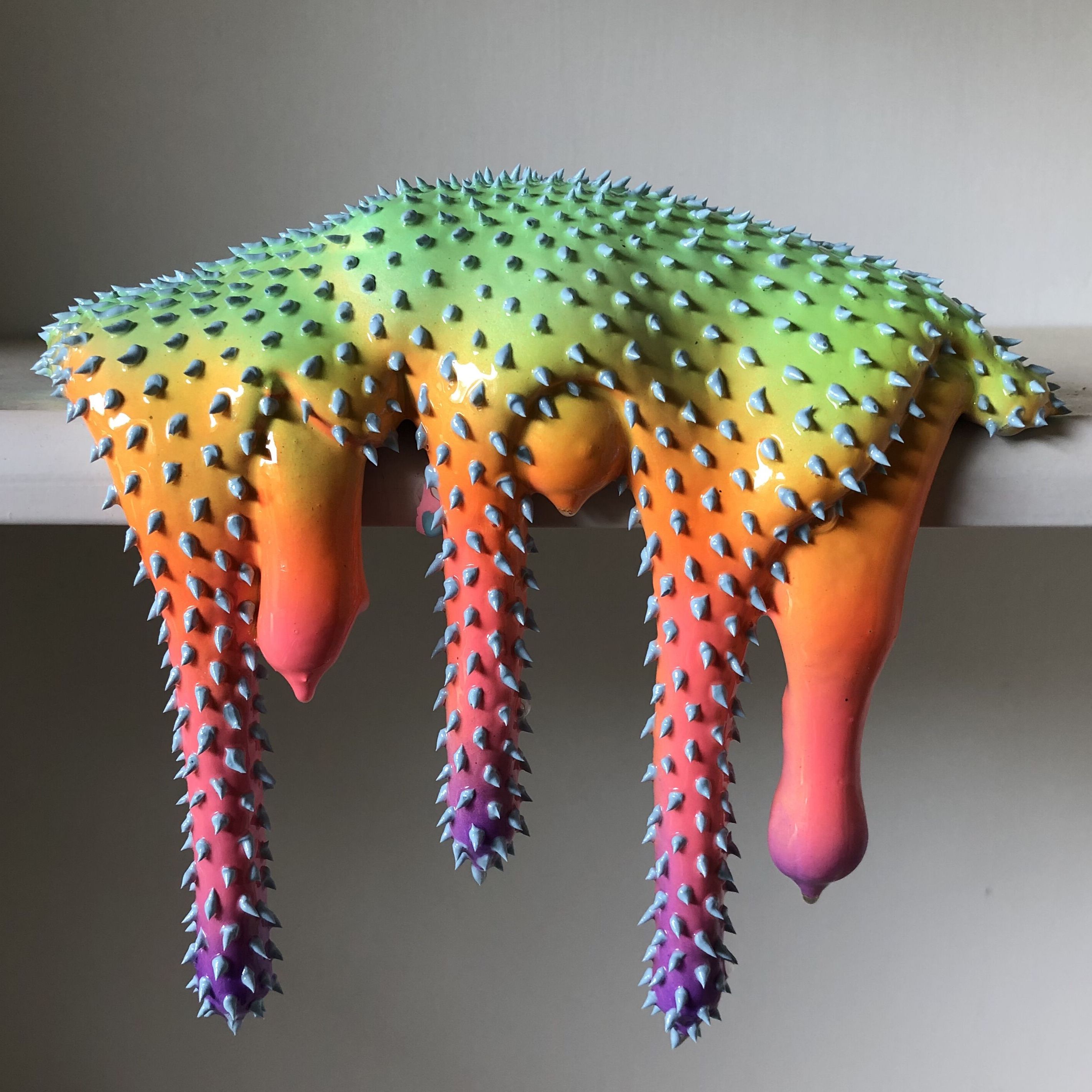 colorful goopy abstract art