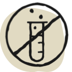 circle with line over test tube