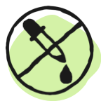 circle with line over dropper
